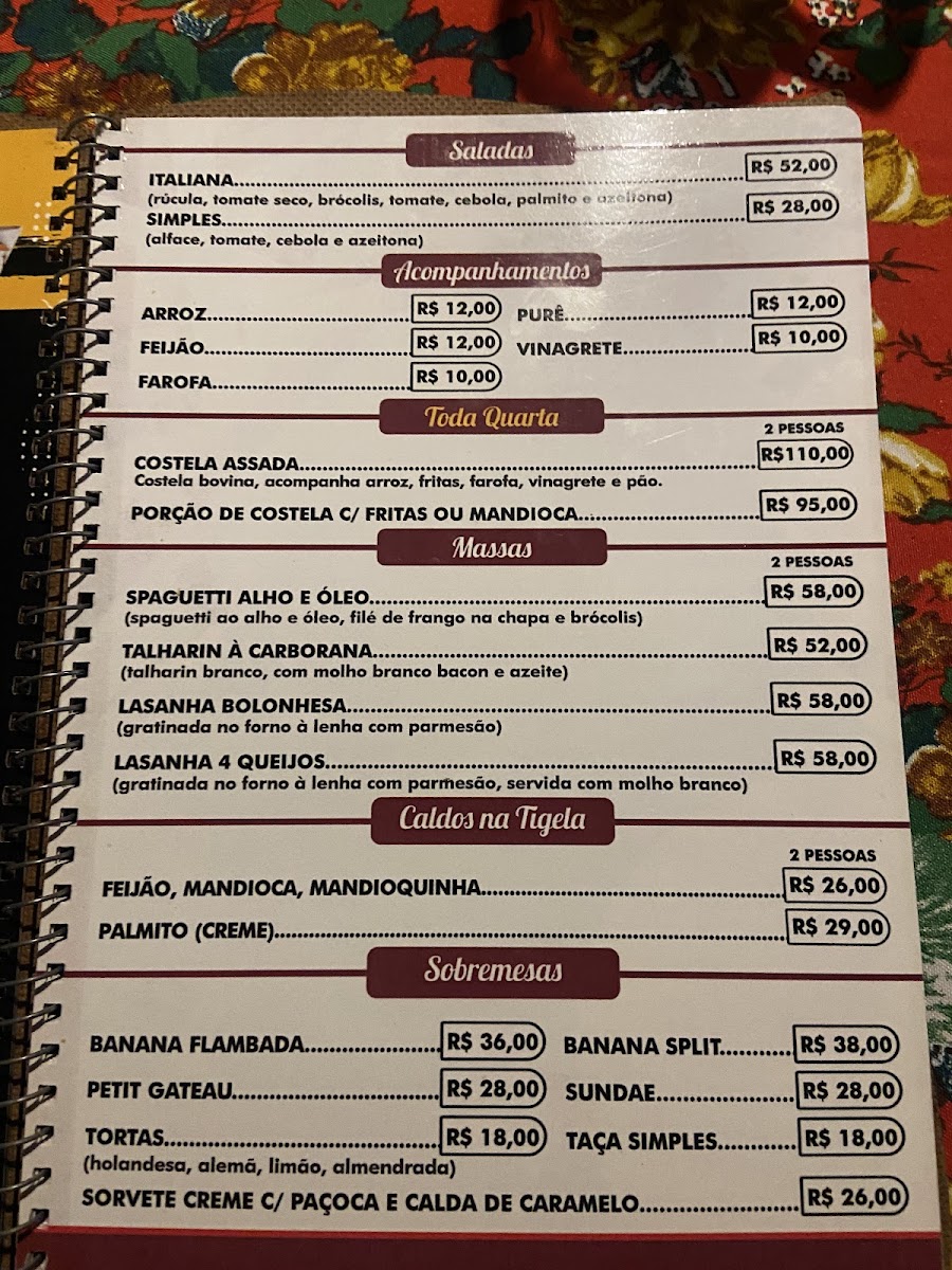 Menu La Bella Pizzaria, Chopperia E Restaurante-3